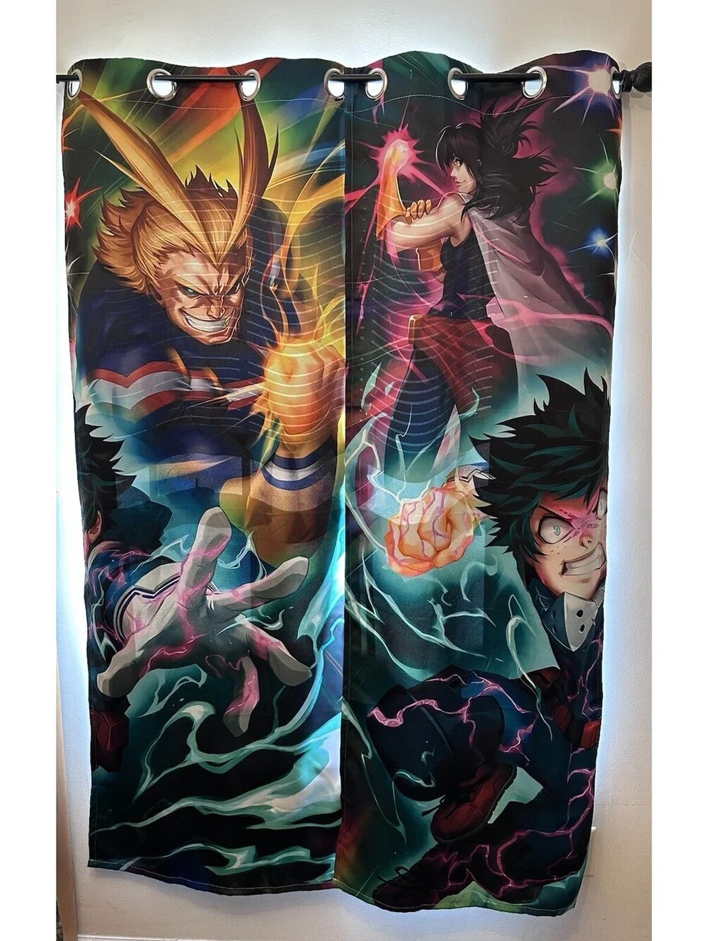 NWOT Anime My Hero Room Darkening Curtains Panels Grommets